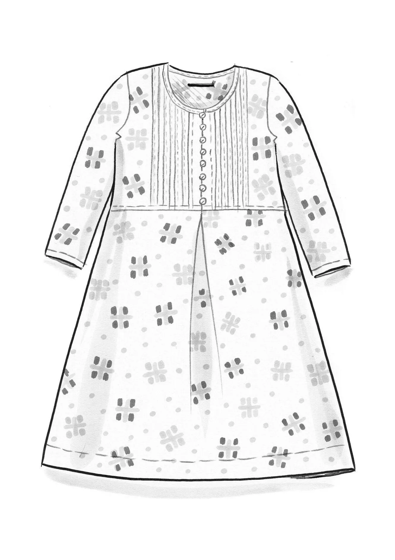 Gudrun Sjödén Vävd klänning "Neela" i ekologisk bomull