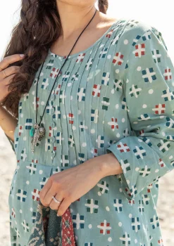 Gudrun Sjödén Vävd klänning "Neela" i ekologisk bomull