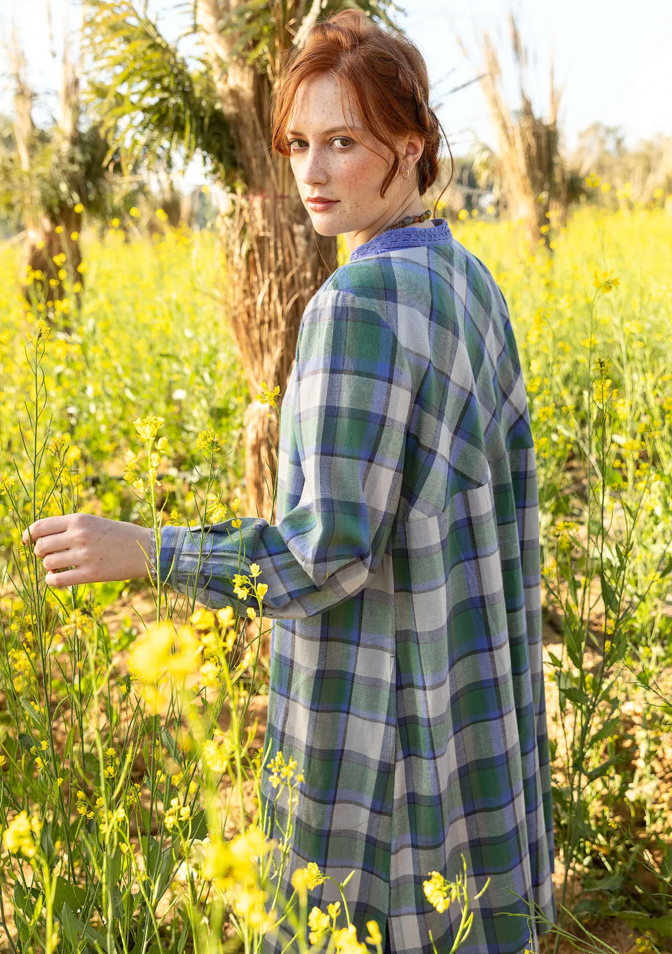 Gudrun Sjödén Vävd klänning "Skagen" i ekologisk bomull