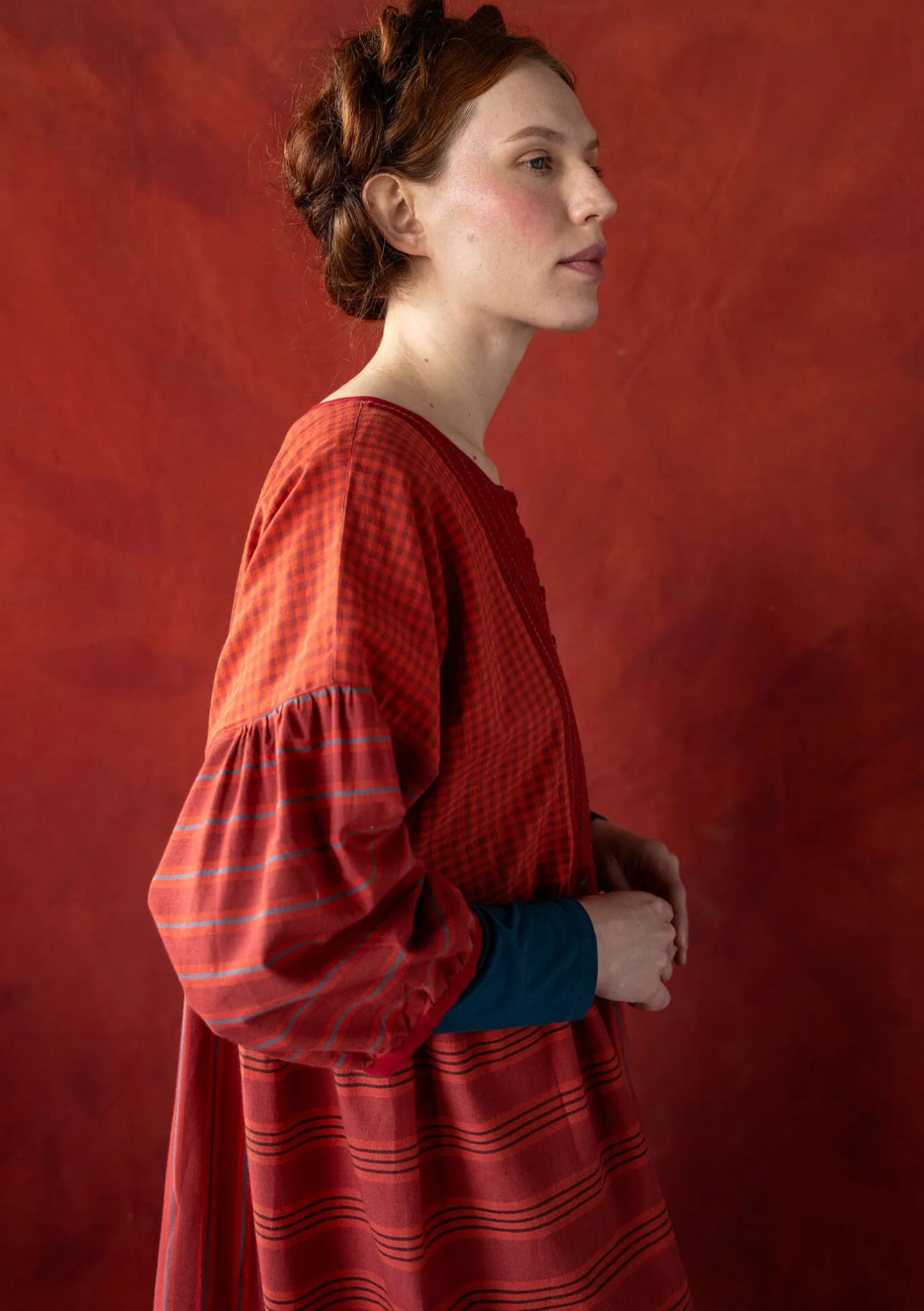 Gudrun Sjödén Vävd klänning "Sofia" i ekologisk bomull