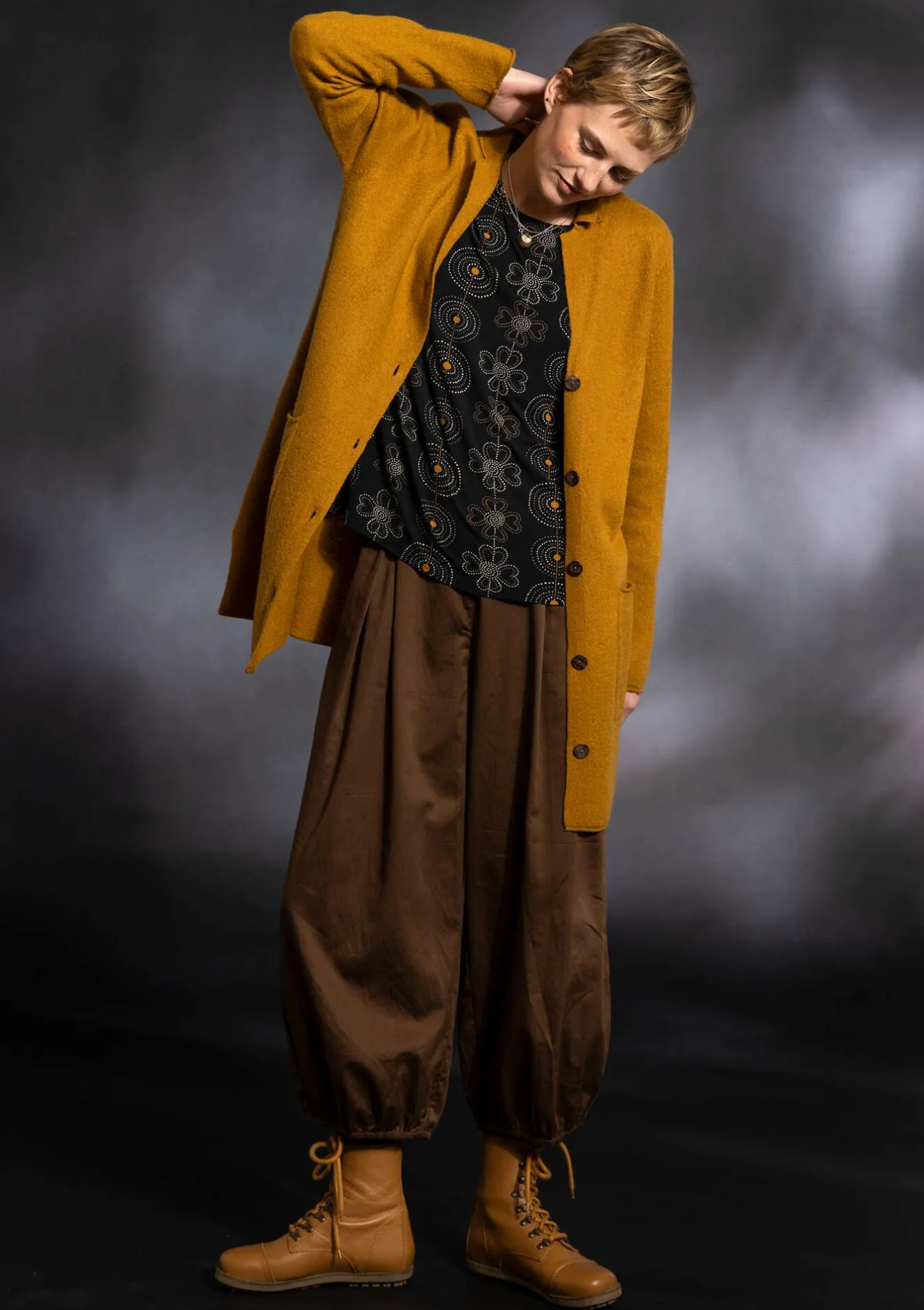 Gudrun Sjödén Vävd puffbyxa i ekologisk bomull