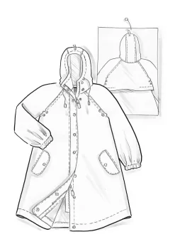Gudrun Sjödén Vävd regnjacka ”Hedda” i ekologisk bomull