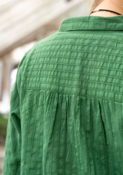 Gudrun Sjödén Vävd skjortklänning "Värmland" i ekologisk bomull