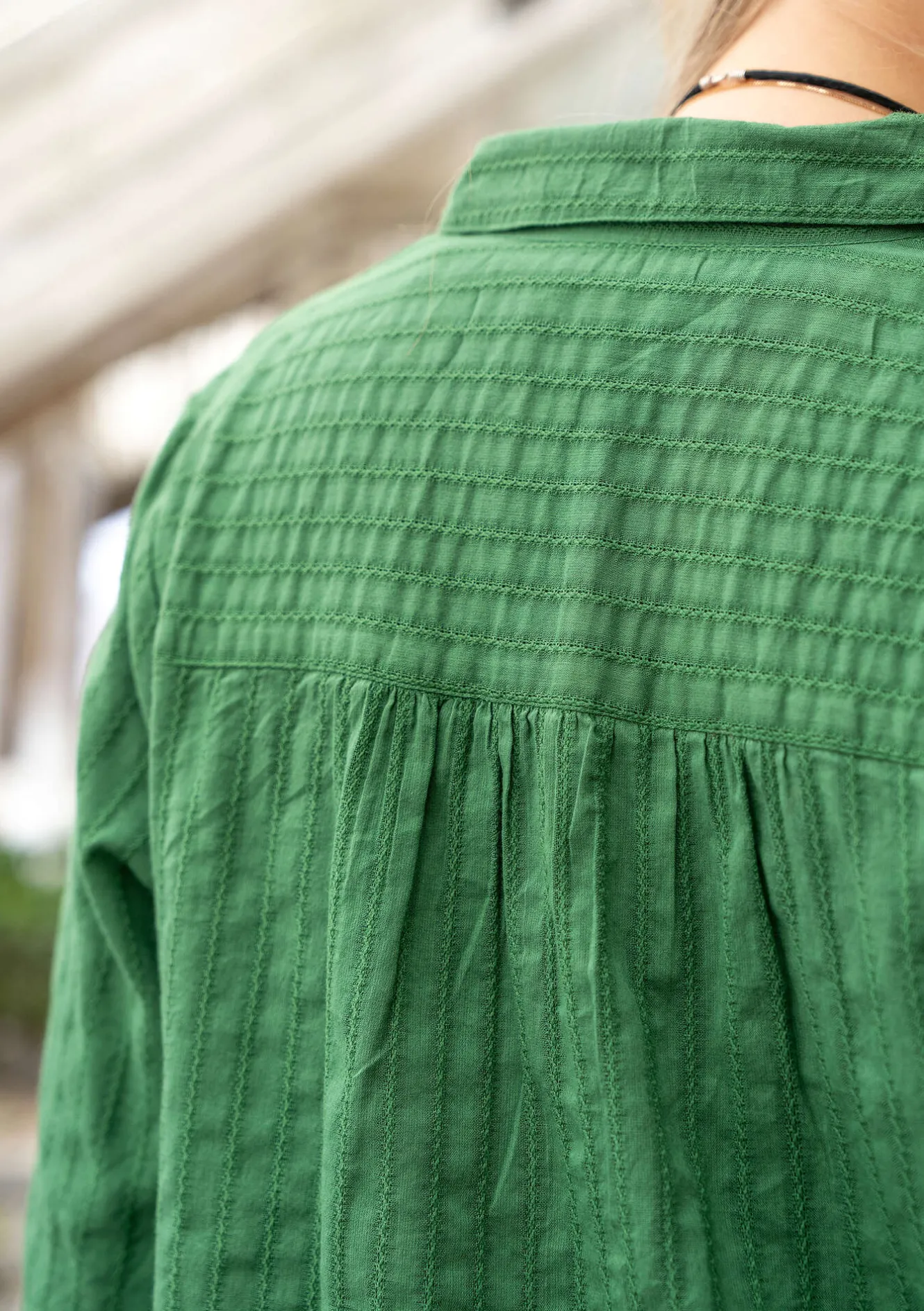 Gudrun Sjödén Vävd skjortklänning "Värmland" i ekologisk bomull