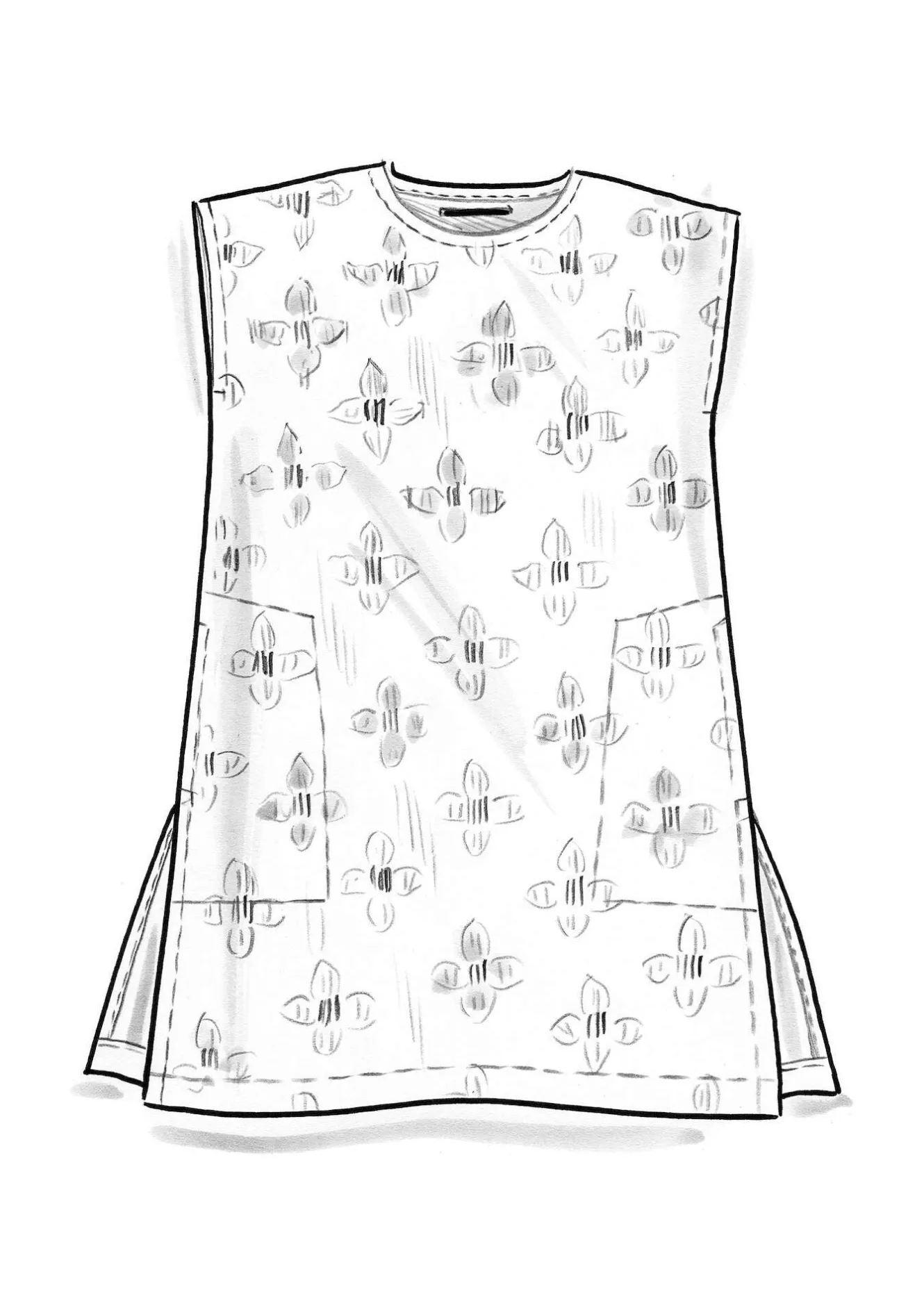 Gudrun Sjödén Vävd tunika "Harda" i bomull