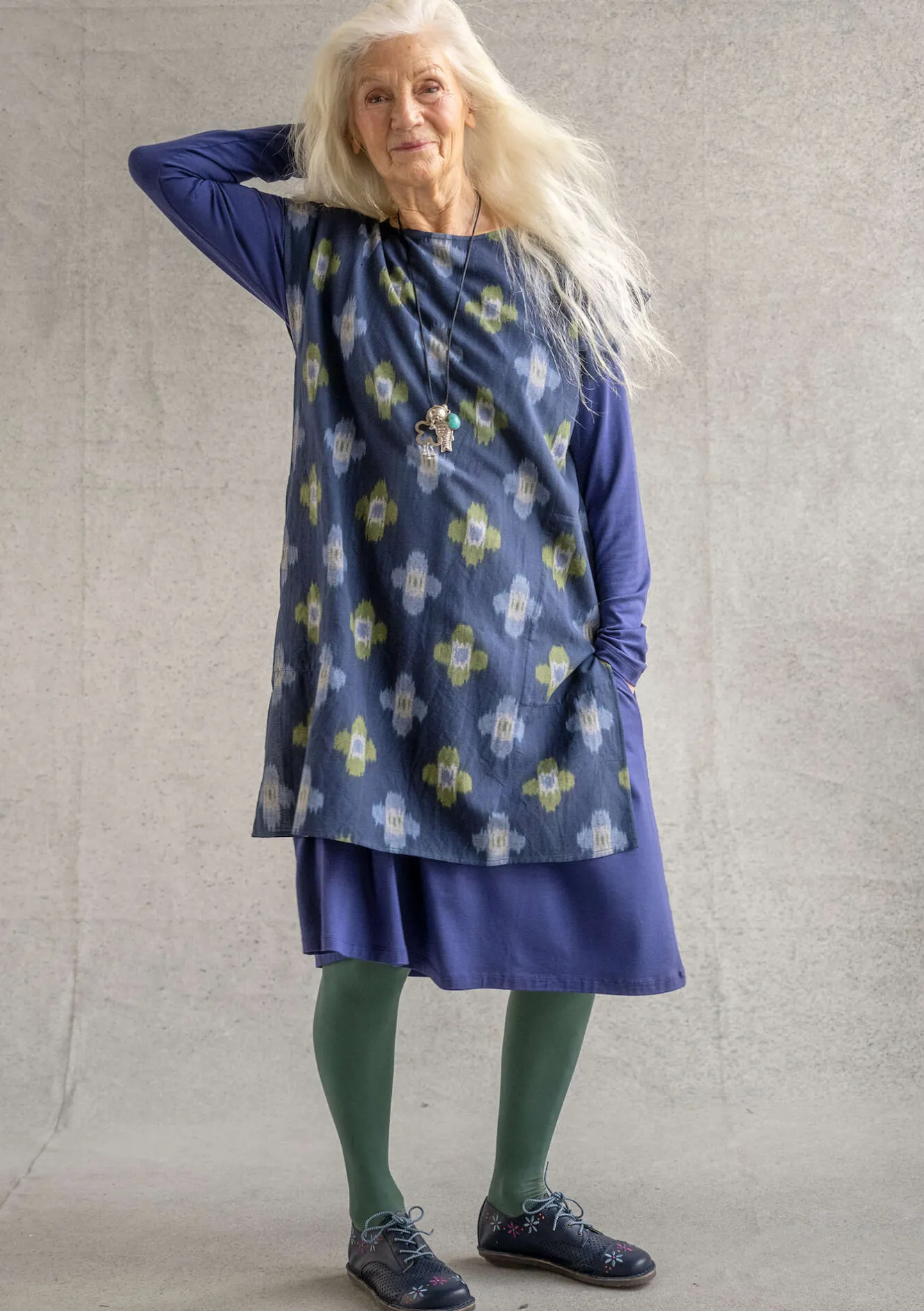 Gudrun Sjödén Vävd tunika "Harda" i bomull