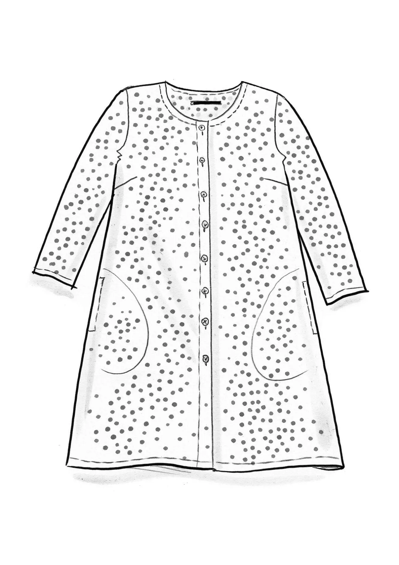 Gudrun Sjödén Vävd tunika "Monika" i ekologisk bomull