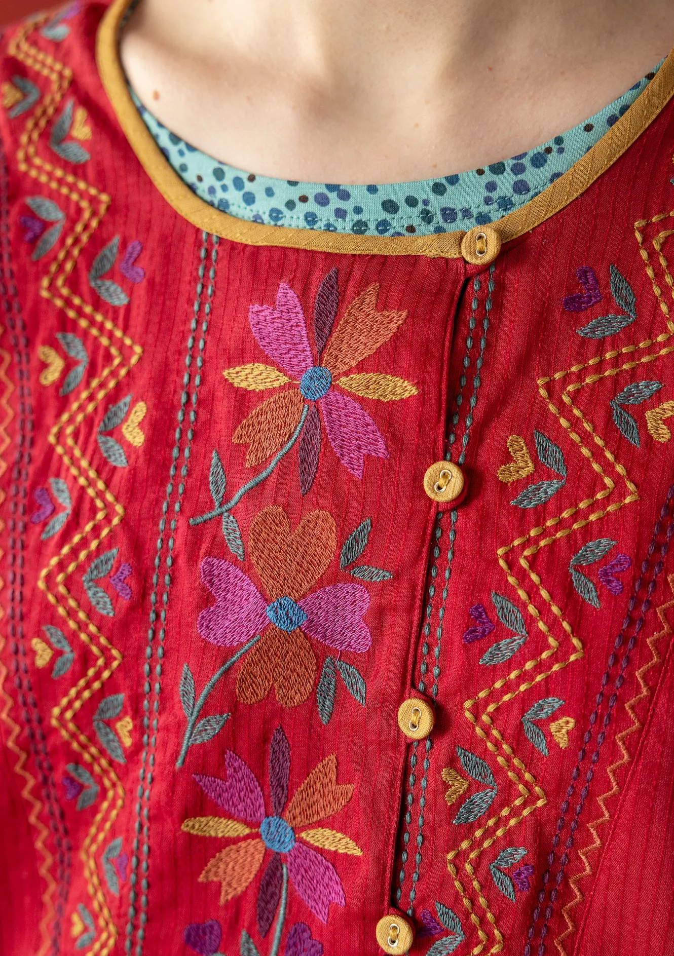 Gudrun Sjödén Vävd tunika "Wanja" i ekologisk bomull