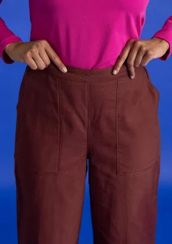 Gudrun Sjödén Vävd twillbyxa i ekologisk bomull