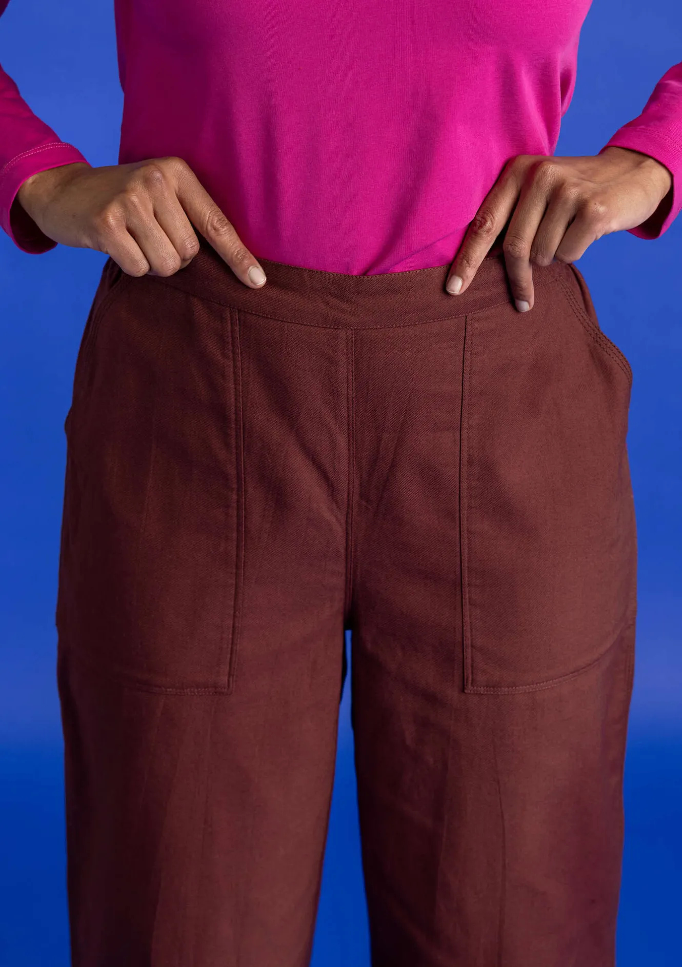 Gudrun Sjödén Vävd twillbyxa i ekologisk bomull