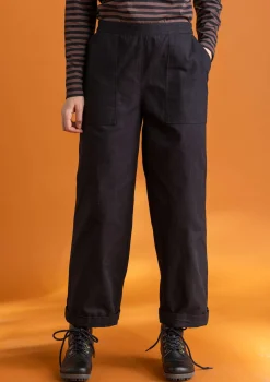 Gudrun Sjödén Vävd twillbyxa i ekologisk bomull