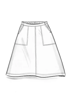 Gudrun Sjödén Vävd twillkjol i ekologisk bomull