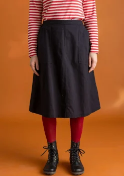 Gudrun Sjödén Vävd twillkjol i ekologisk bomull